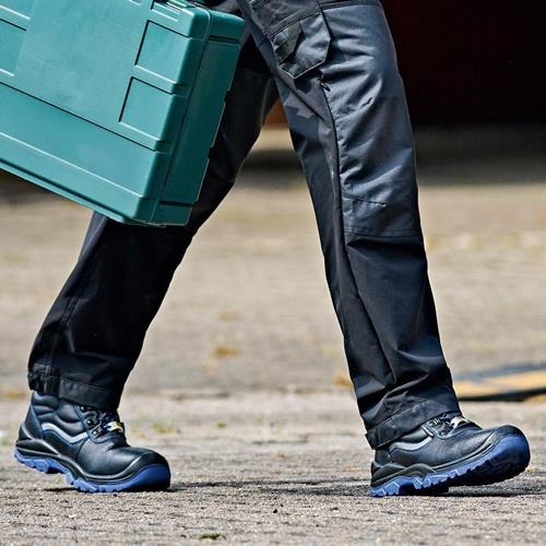 CRAFTLAND Sicherheitsstiefel ANKLAM Gr.43 W.10,5 schwarz/blau S3 FO SR ESD EN20345