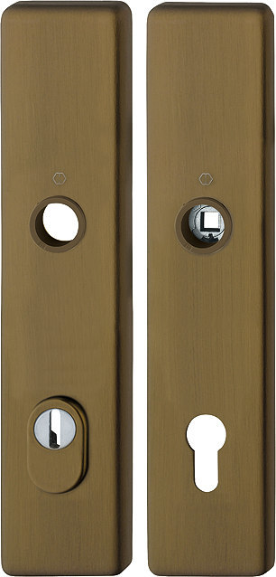 HOPPE® Schutz-Langschildpaar 2222ZA/2210, HT, Aluminium, 12041014