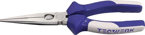 TECWERK Flachrundzange L.200mm pol.ger.Mehrkomp.-Hüllen TECWERK