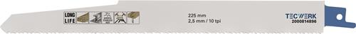 Säbelsägeblatt L.225mm B.22mm TPI 10 2,5mm 3 St./Karte TW Säbelsägeblatt L.225mm B.22mm TPI 10 2,5mm 3 St./Karte TW