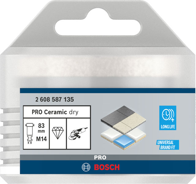 BOSCH Diamanttrockenbohrer Dry Speed Best for Ceramic, 83 x 35 mm