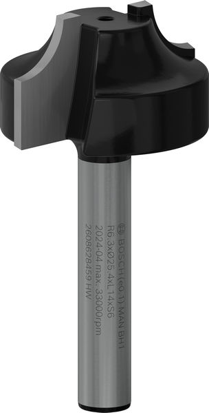BOSCH Profilfräser, 6 mm, R1 6,3 mm, D 25,4 mm, L 14 mm, G 46 mm