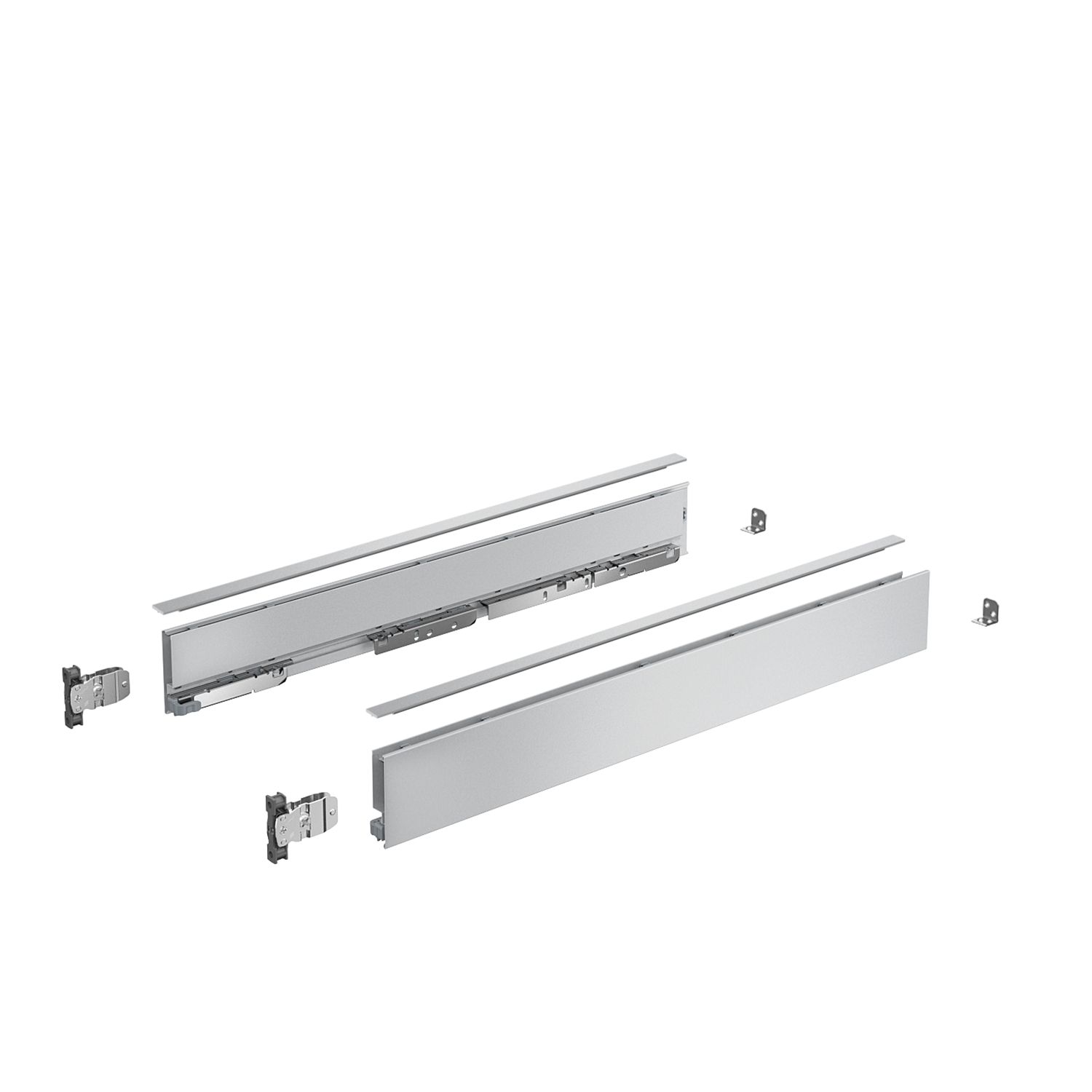 HETTICH AvanTech YOU Set Zarge, Höhe 77 mm x NL 400 mm, anthrazit, links und rechts, 9353417