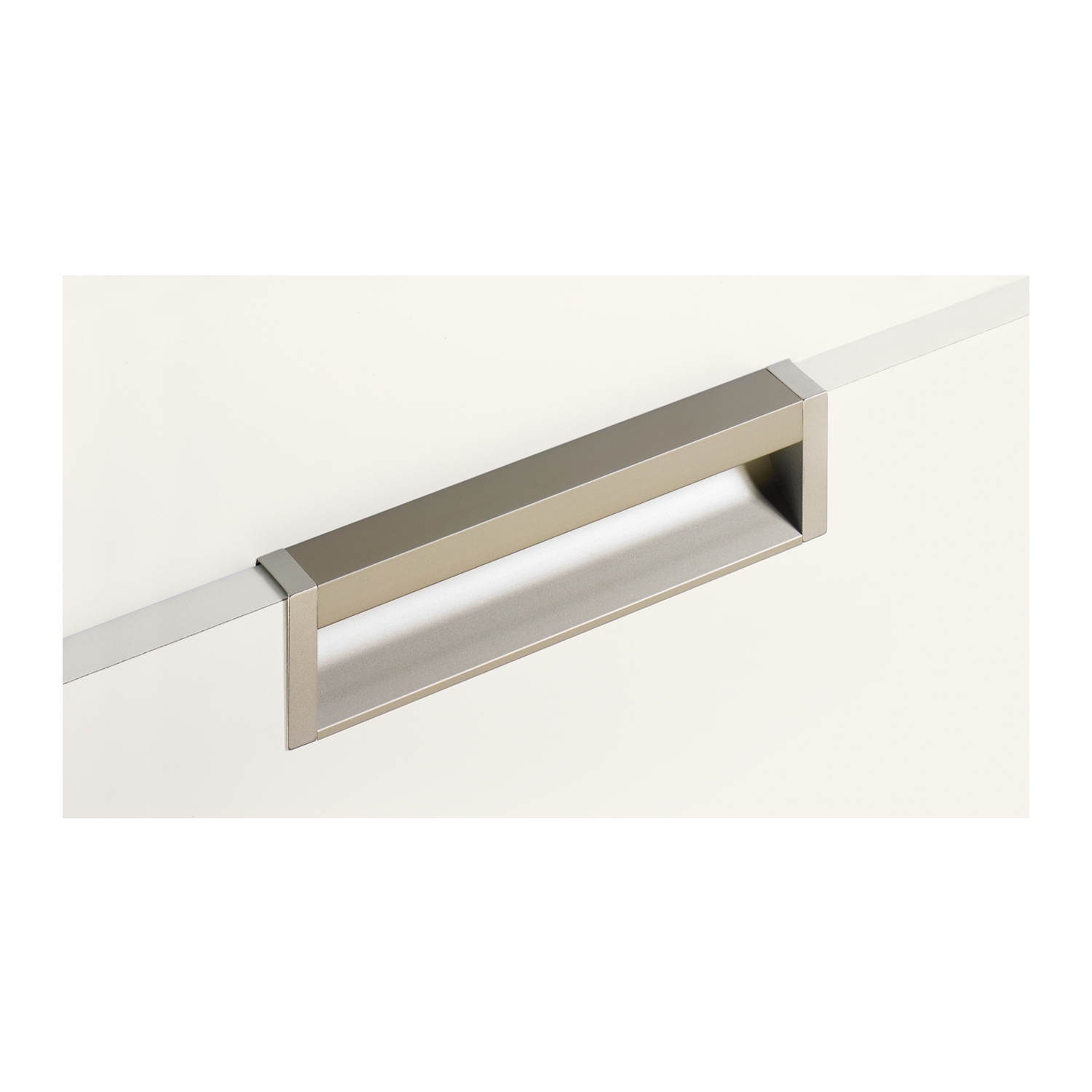 HETTICH Endstücke Capris, L 10 mm, B 21 mm, H 46 mm, Aluminium Optik, 115028