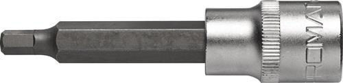 PROMAT Steckschlüsseleinsatz 1/2 Zoll Innen-6-kant SW 6mm L.90mm PROMAT