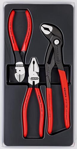 KNIPEX Zangensatz Kraft-Paket Inh.3tlg.pol.Kunststofftiefziehteil KNIPEX