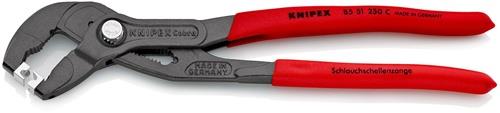 KNIPEX Schlauchschellenzange Gesamt-L.250mm Kopf grau atram.Ku.-Überzug KNIPEX