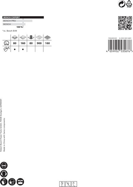 BOSCH EXPERT Tough Material Lochsäge, 111 x 60 mm. Für Dreh- und Schlagbohrer