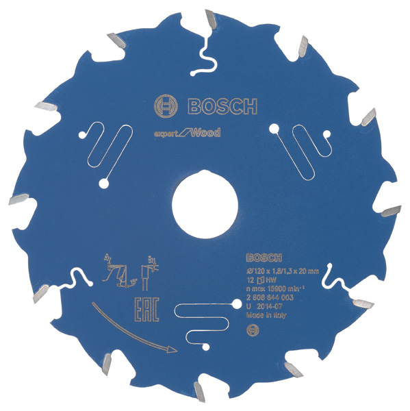 BOSCH Kreissägeblatt Expert for Wood, 120 x 20 x 1,8 mm, 12
