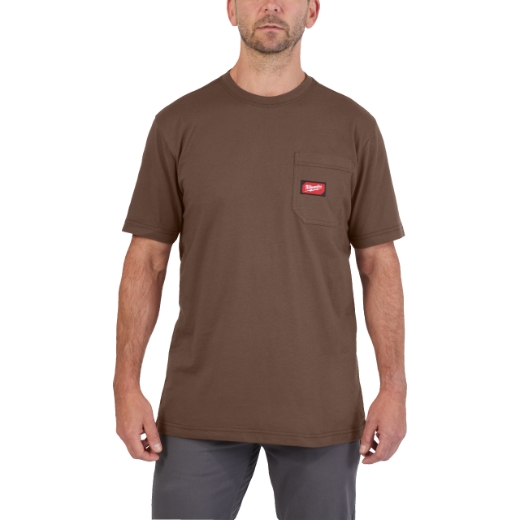 MILWAUKEE Arbeits-T-Shirt braun mit UV-Schutz WTSSBR-S MILWAUKEE Arbeits-T-Shirt braun mit UV-Schutz WTSSBR-S
