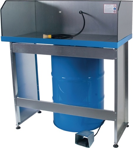 RAPID Kleinteilereiniger f.200l-Fass Stahlbl.verz.Tischmodell