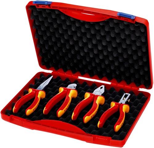 KNIPEX Zangensatz Kompakt-Box Inh.4tlg.VDE Kunststoffkoffer KNIPEX