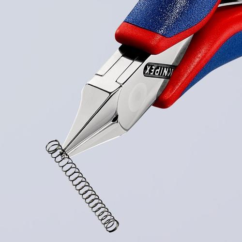 KNIPEX Elektronikseitenschneider L.115mm Form 5 Facette ja,kl.2K-Hülle