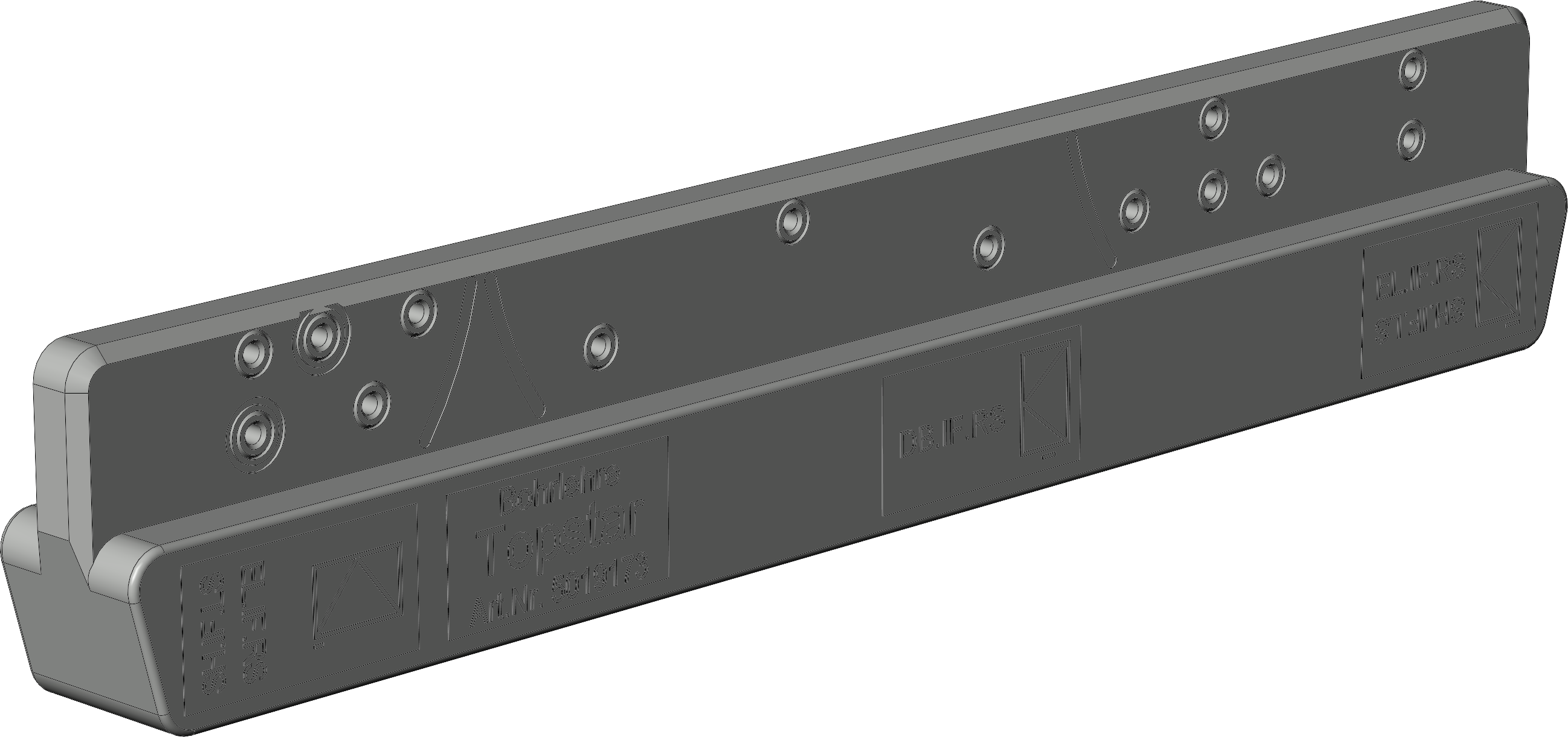 WINKHAUS Bohrlehre TOPSTAR EL.H.IF/SH.IF/DB.IF, Stahl,