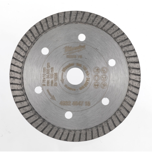 MILWAUKEE für Fliesen Diamanttrennscheibe DHTS 76 mm