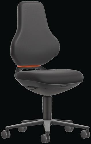 BIMOS Arbeitsdrehstuhl TEXON Rl.Supertec schwarz 450-620mm BIMOS