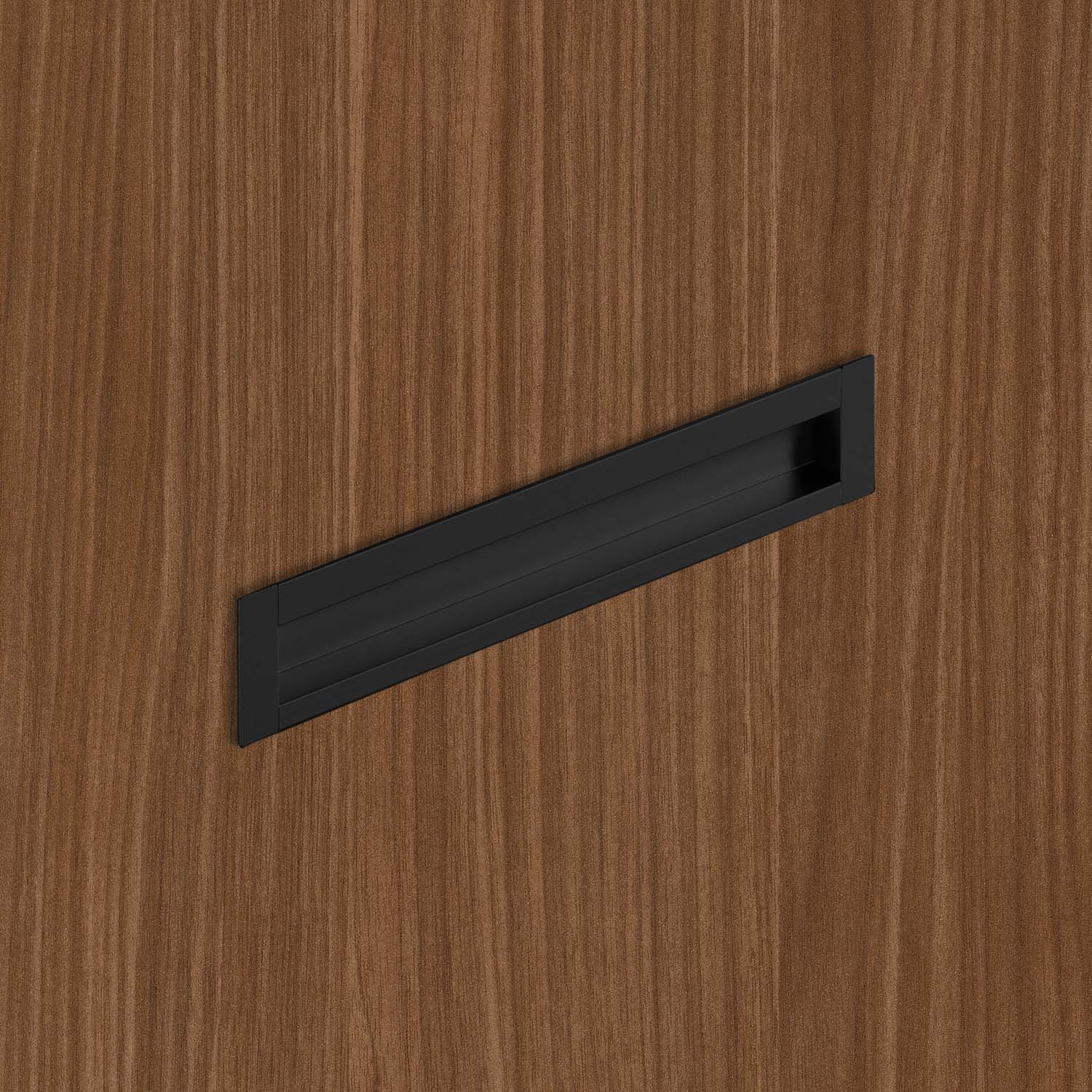HETTICH Einsetzgriff Nidum, Bohrabstand 160 mm, L 175 mm, B 35 mm, Schwarz matt, 9345417