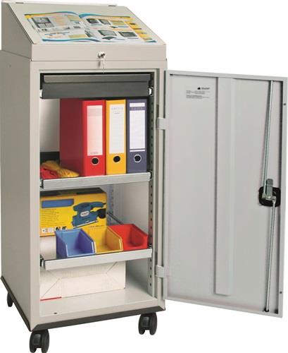 STUMPF Werkzeugschrankset m.Pultaufsatz H1310xB500xT500mm lichtgrau/lichtgrau STUMPF