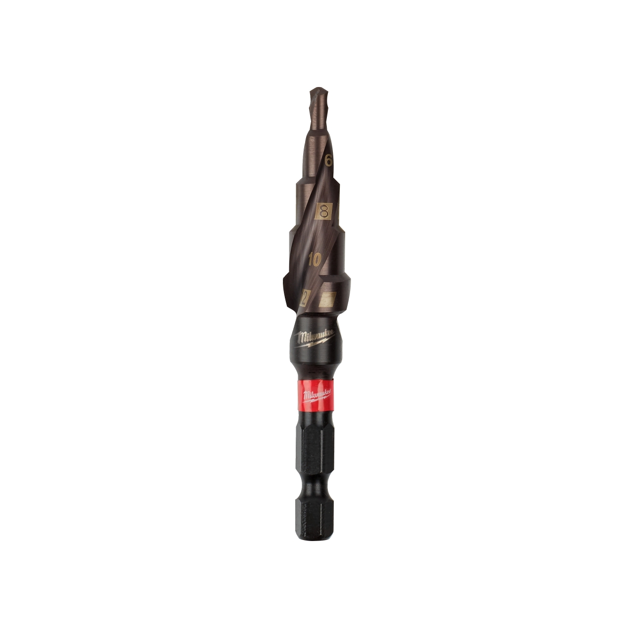 MILWAUKEE 4 bis 12 mm, 2 mm Stufen SHOCKWAVE Stufenbohrer
