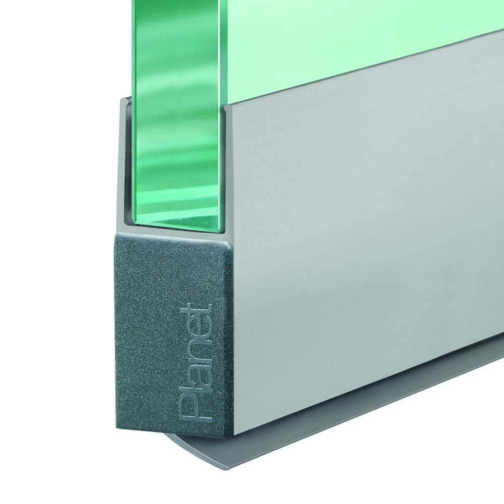 PLANET Glastürdichtung KG-F16s RD, schmal, Silikon 1.084 mm grau