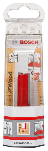 BOSCH Nutfräser Expert for Wood, 8 mm, D1 16 mm, L 31,8 mm, G 66 mm