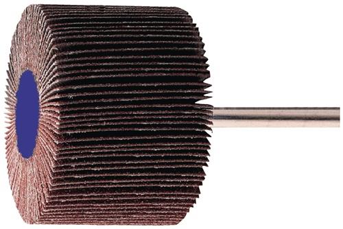 TECWERK Fächerschleifer Ø50xH30mm K.60 Korund Schaft-D.6mm TECWERK