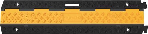 Nordwest Schlauch- u.Kabelbrücke L980xB240xH45mm Gum.schwarz/gelb 2 Kanäle