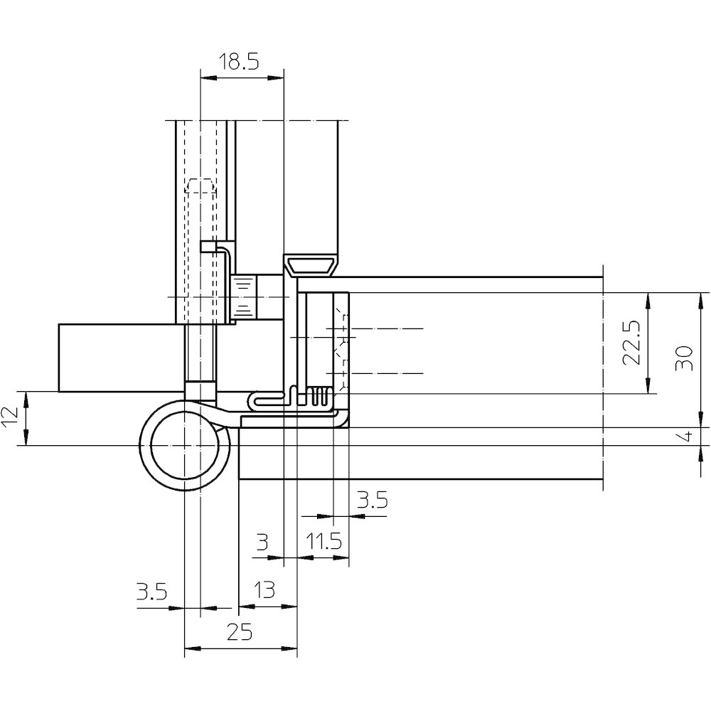 SIMONSWERK Objektband VARIANT® VN 3939/100 FD, edelstahl