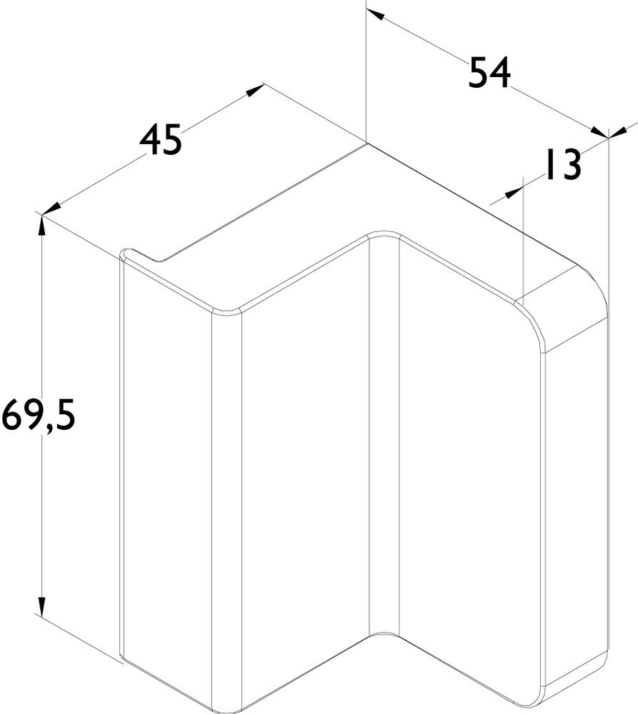 HERMAT Ganzglas Gegenkasten 6907.GKW, Edelstahl