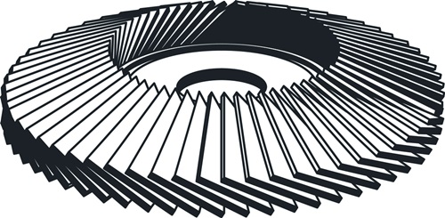KLINGSPOR Fächerscheibe SMT 800 D.115mm K.medium 12Grad gewölbt INOX NK KLINGSPOR KLINGSPOR Fächerscheibe SMT 800 D.115mm K.medium 12Grad gewölbt INOX NK KLINGSPOR