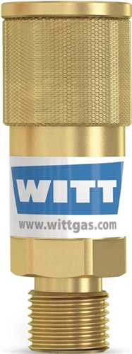 WITT Schlauchkupplung SK 100-1,SK 100-2 Brenngas G 3/8Zoll LH AGS Körper WITT