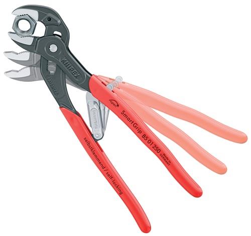 KNIPEX Wasserpumpenzange SmartGrip® L.250mm Spann-W.10-36mm grau atram.pol.Ku.-Überzug KNIPEX Wasserpumpenzange SmartGrip® L.250mm Spann-W.10-36mm grau atram.pol.Ku.-Überzug