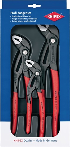 KNIPEX Zangensatz Cobra®-Paket Inh.3tlg.grau atram.Kunststofftiefziehteil KNIPEX