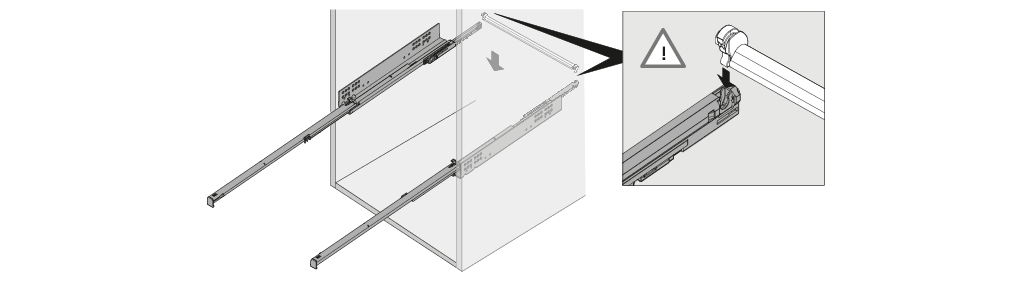 HETTICH Push to open Synchronisation, Synchronisationstange, 1097 mm, 9219967