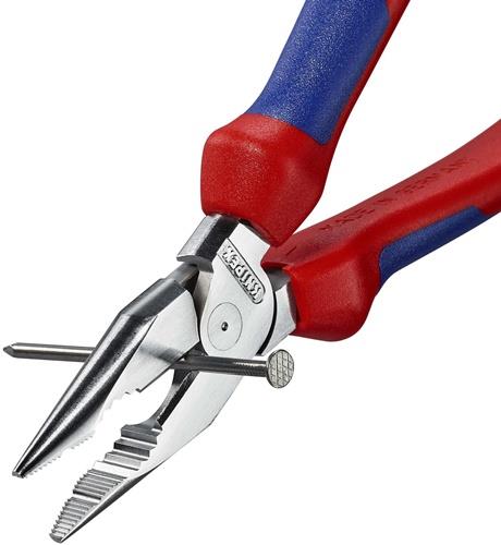 KNIPEX Spitzkombizange L.185mm pol.Mehrkomp.-Hülle verchr.KNIPEX