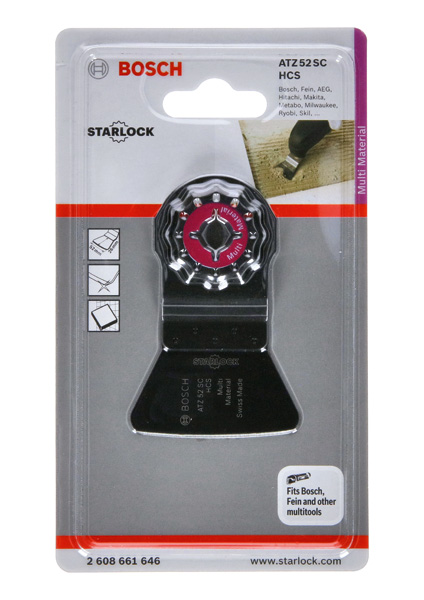 BOSCH HCS Schaber ATZ 52 SC, biegesteif, 52 x 26 mm, 1er-Pack