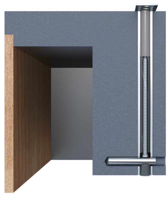 KNELSEN Direktschraube Revision außen RK-Fest-DS-RA-25x280