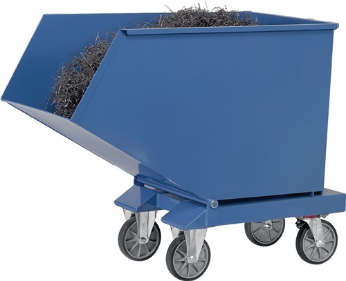 FETRA Muldenkipper Inh.450l L1374xB730xH1072mm brillantblau o.Ablasshahn