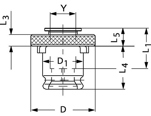 WILKE Schnellwechseleinsatz SE 3,5mmx2,7mm Gr.1 f.DIN 371 M3 f.DIN 374/376 M5