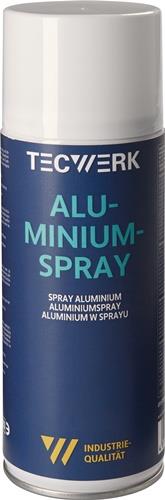 TECWERK Aluminiumspray b.+300GradC (kurzzeitig) mattsilber 400ml Spraydose TECWERK