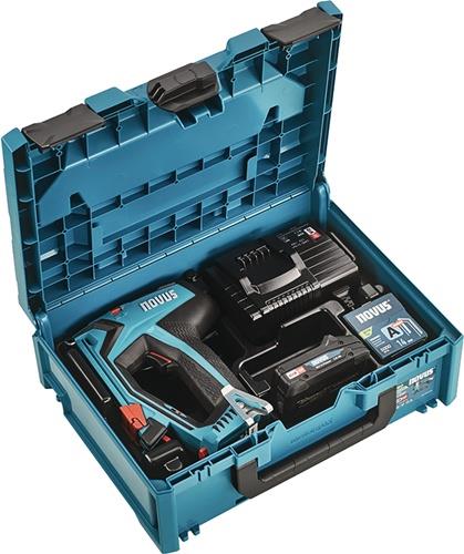 NOVUS Akku-Tacker J-550 18V A 53/H 37 E J Klammerlänge 6-14mm Nagellänge 16mm NOVUS
