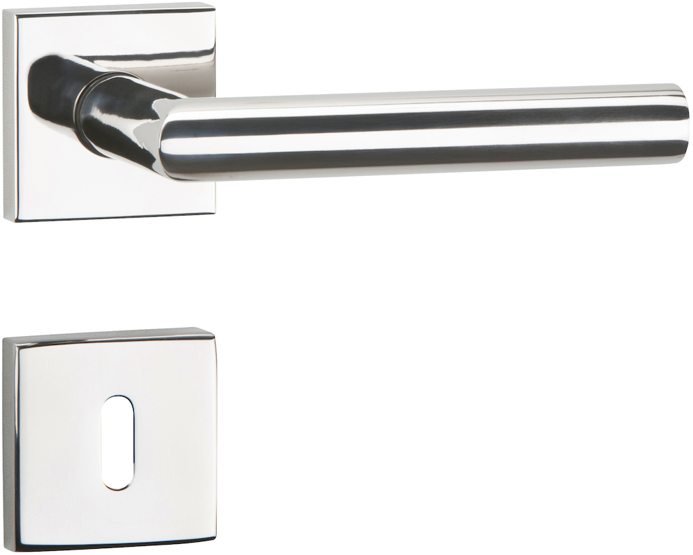 HERMAT Wechselgarnitur mit Rosetten BASIC 02 1802/2011.K/3127/K, Edelstahl