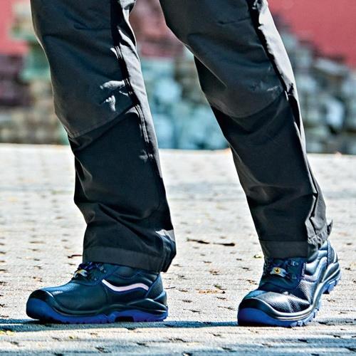 CRAFTLAND Sicherheitsstiefel ANKLAM Gr.45 W.10,5 schwarz/blau S3 FO SR ESD EN20345