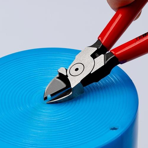 KNIPEX Seitenschneider f.Ku.L.140mm Kopf pol.ger.Ku.-Überzug KNIPEX