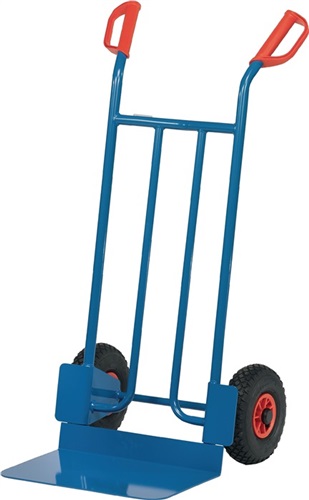 FETRA Sackkarre Schaufel-L300xB480mm H.1150mm Trgf.250kg Luft-Bereifung blau FETRA
