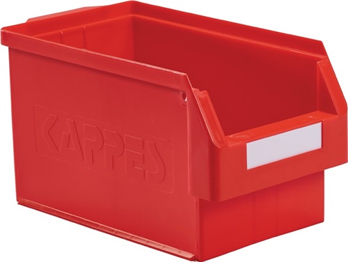 KAPPES Sichtlagerkasten L350xB200xH200mm PE rot RASTERPLAN