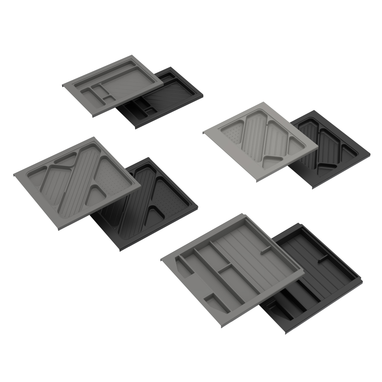 HETTICH Schreibmaterialschale, Höhe 40 mm, 380 / 392, schwarz, 9322293
