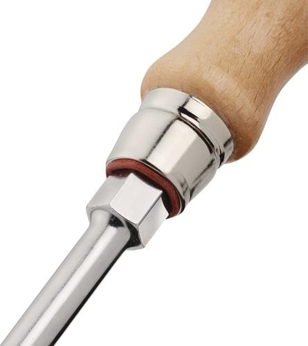 TECWERK Schraubendrehersatz 5-tlg.Schlitz/PZD Holzgr.Rundkl.m.6-Kant-Ansatz TECWERK