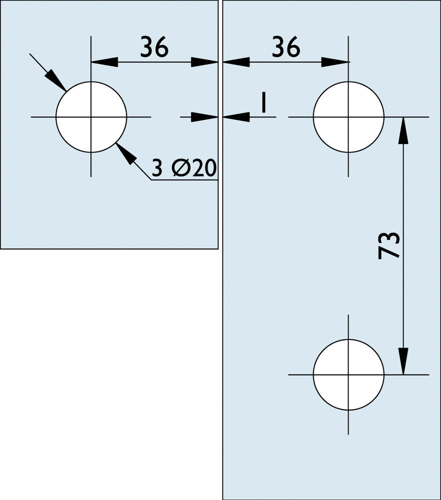 HERMAT Eckwinkel 6734, Edelstahl