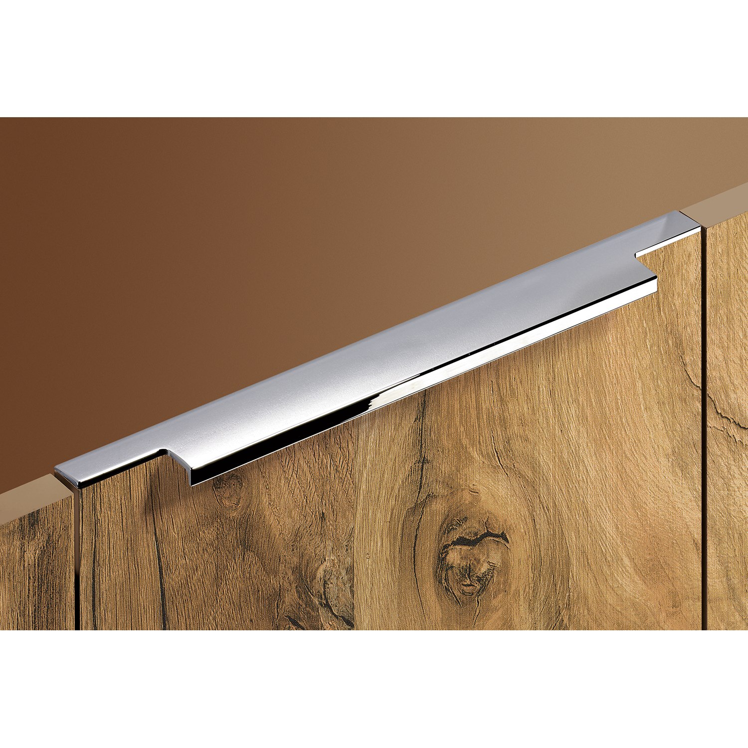 HETTICH Griffleiste Lamezia, L 595 mm, B 39 mm, Verchromt glanz, 9105807